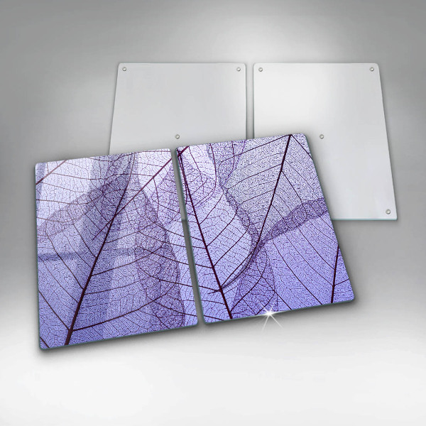 Zaščitna plošča za štedilnik Listi z žilami