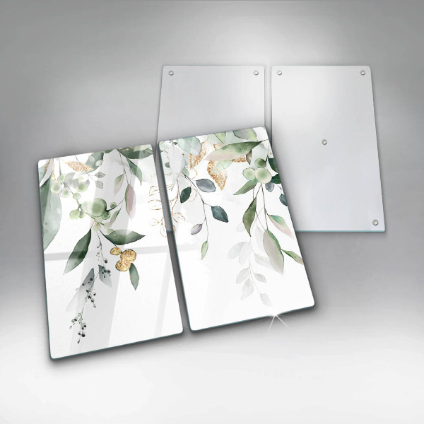 Zaščitna plošča za štedilnik Akvarelni listi