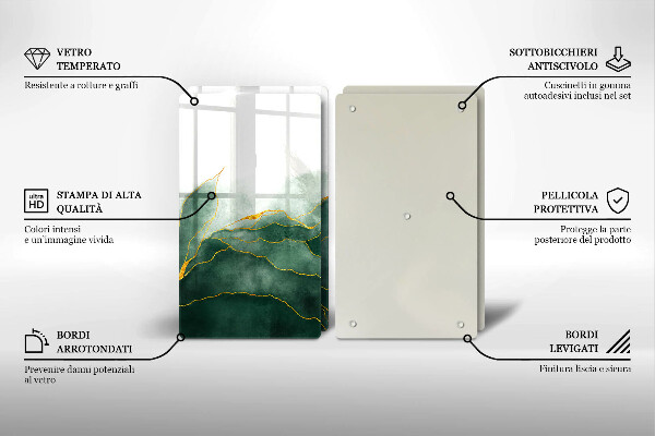 Zaščitna plošča za štedilnik Abstraktna narava