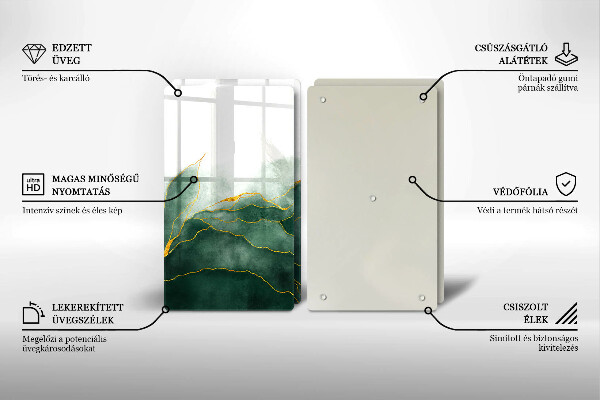 Zaščitna plošča za štedilnik Abstraktna narava