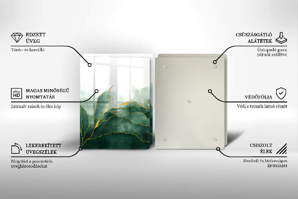 Zaščitna plošča za štedilnik Abstraktna narava