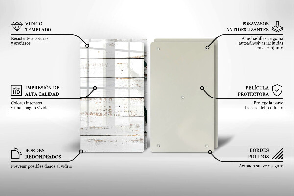 Zaščitna plošča za štedilnik Stare deske in listi