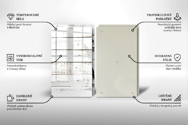 Zaščitna plošča za štedilnik Stare deske in listi