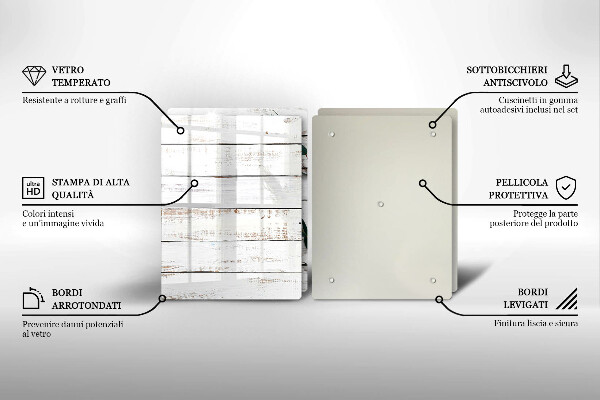 Zaščitna plošča za štedilnik Stare deske in listi