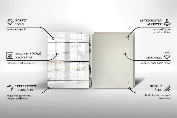 Zaščitna plošča za štedilnik Stare deske in listi