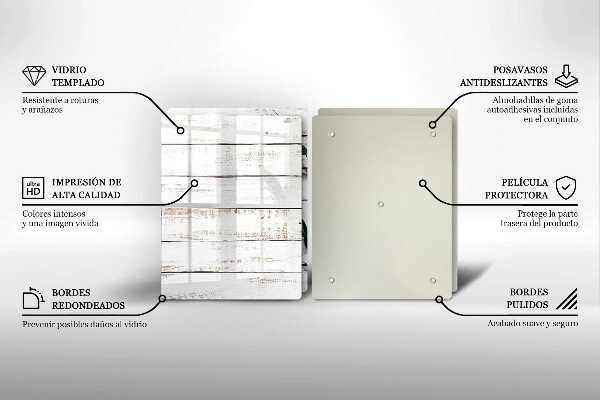 Zaščitna plošča za štedilnik Stare deske in listi