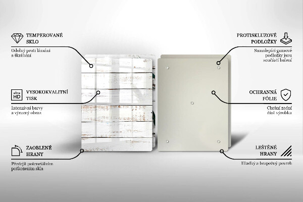 Zaščitna plošča za štedilnik Stare deske in listi