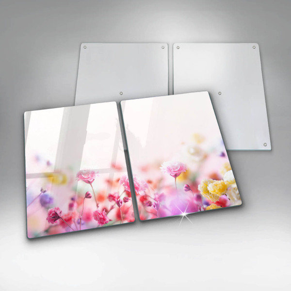 Zaščitna plošča za štedilnik Cvetlični travnik