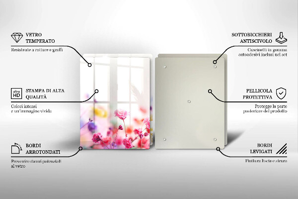 Zaščitna plošča za štedilnik Cvetlični travnik