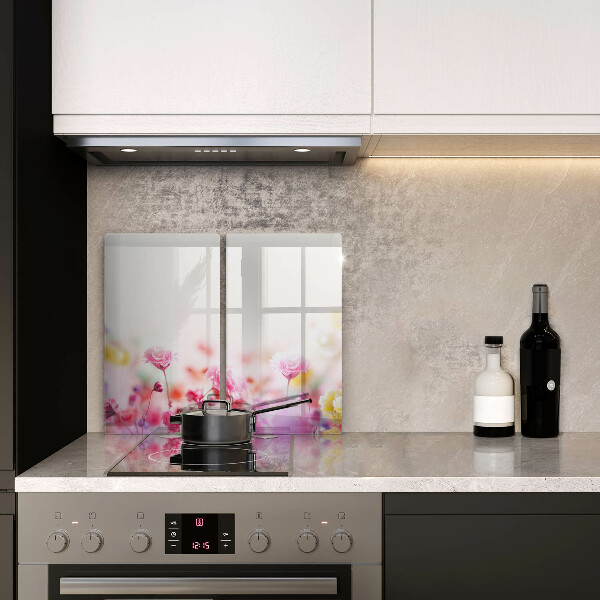 Zaščitna plošča za štedilnik Cvetlični travnik