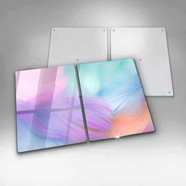 Zaščitna plošča za štedilnik Pastelno perje