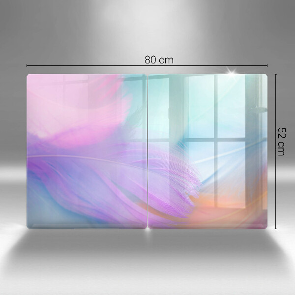 Zaščitna plošča za štedilnik Pastelno perje