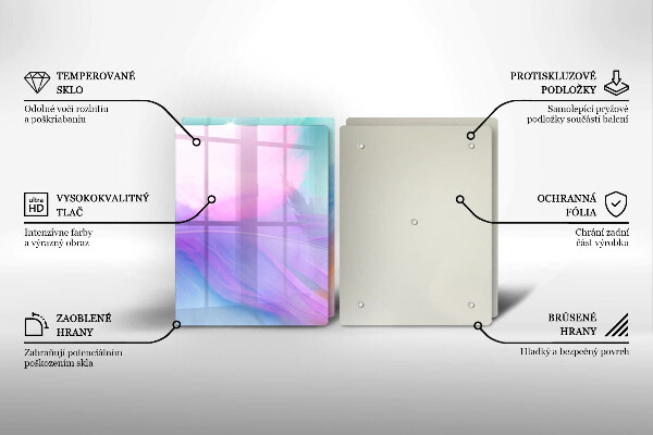 Zaščitna plošča za štedilnik Pastelno perje