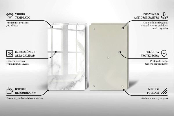 Zaščitna plošča za štedilnik Moderni marmor