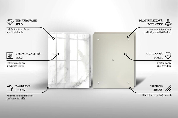 Zaščitna plošča za štedilnik Moderni marmor