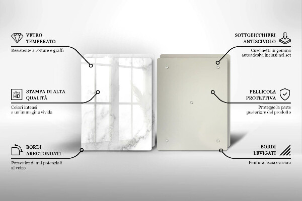 Zaščitna plošča za štedilnik Moderni marmor