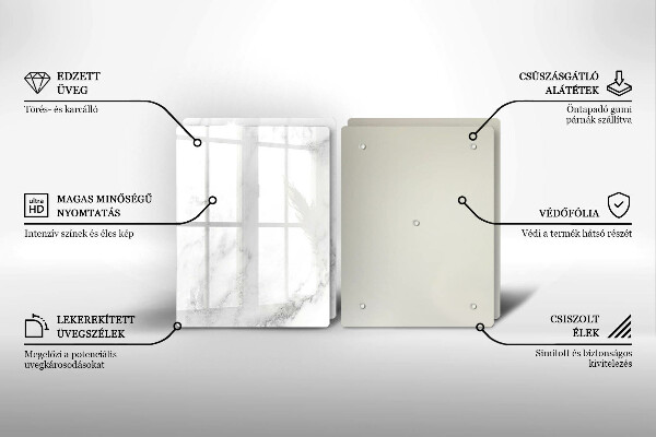 Zaščitna plošča za štedilnik Moderni marmor