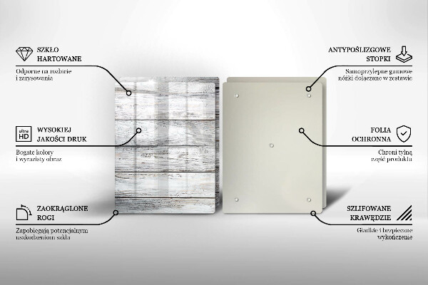 Zaščitna plošča za štedilnik Svetle lesene deske