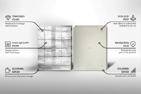Zaščitna plošča za štedilnik Svetle lesene deske