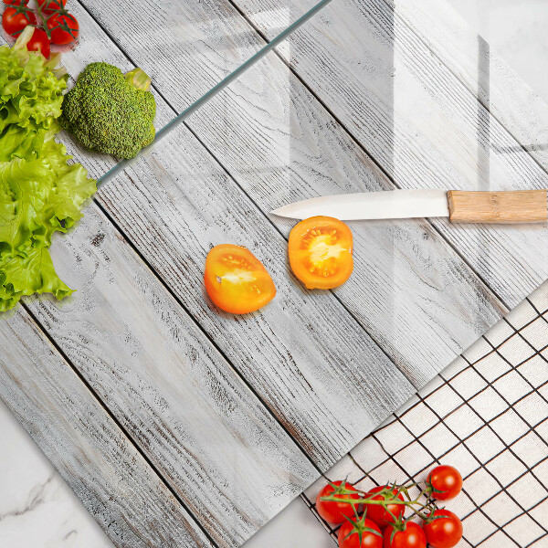 Zaščitna plošča za štedilnik Svetle lesene deske