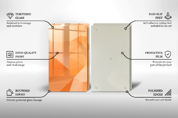 Zaščitna plošča za štedilnik Geometrijsko ozadje