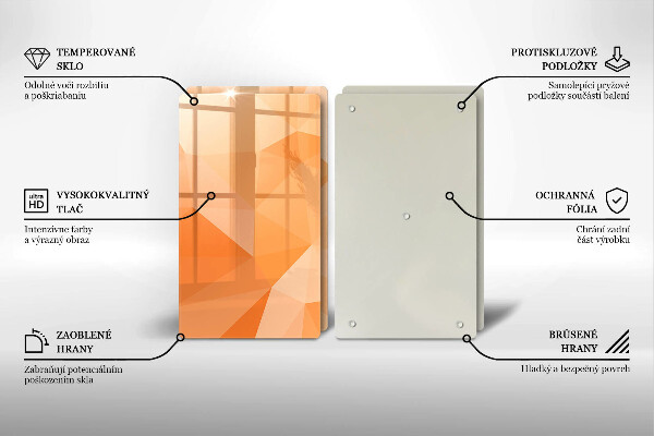 Zaščitna plošča za štedilnik Geometrijsko ozadje