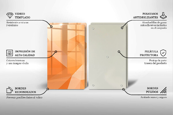Zaščitna plošča za štedilnik Geometrijsko ozadje