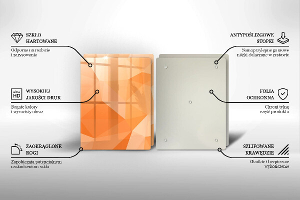 Zaščitna plošča za štedilnik Geometrijsko ozadje