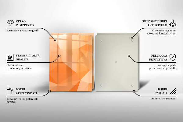Zaščitna plošča za štedilnik Geometrijsko ozadje