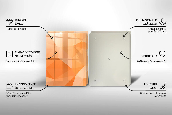 Zaščitna plošča za štedilnik Geometrijsko ozadje