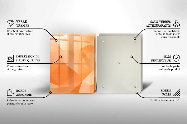 Zaščitna plošča za štedilnik Geometrijsko ozadje