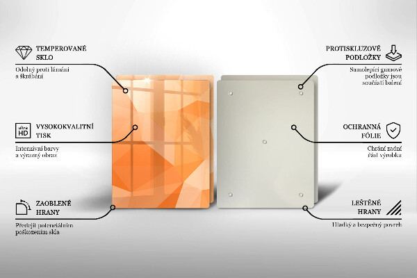 Zaščitna plošča za štedilnik Geometrijsko ozadje