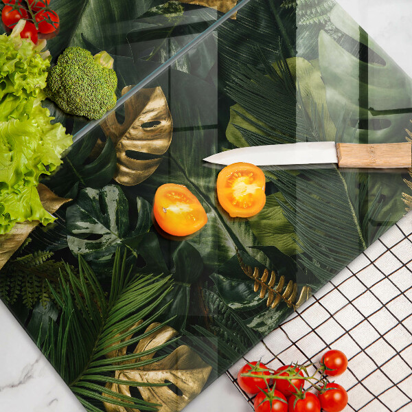 Zaščitna plošča za štedilnik Zlati listi monstere