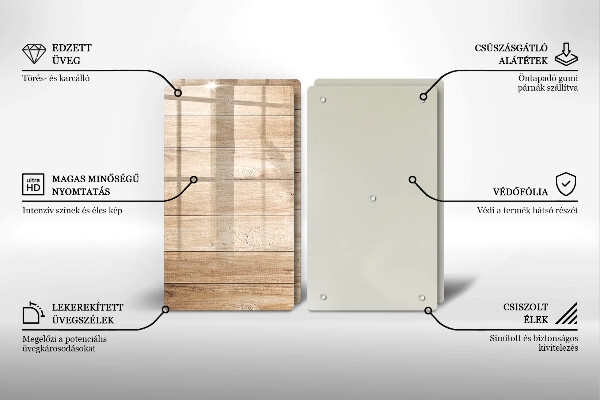 Zaščitna plošča za štedilnik Lesene deske