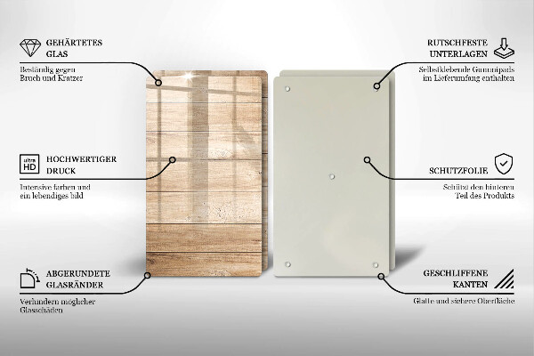 Zaščitna plošča za štedilnik Lesene deske