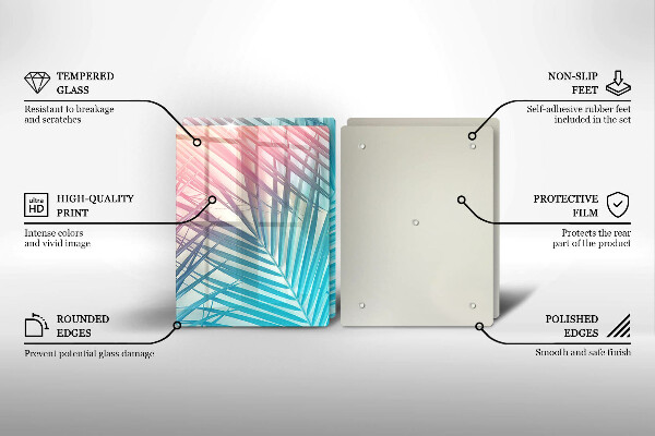 Zaščitna plošča za štedilnik Pastelni listi