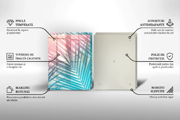 Zaščitna plošča za štedilnik Pastelni listi