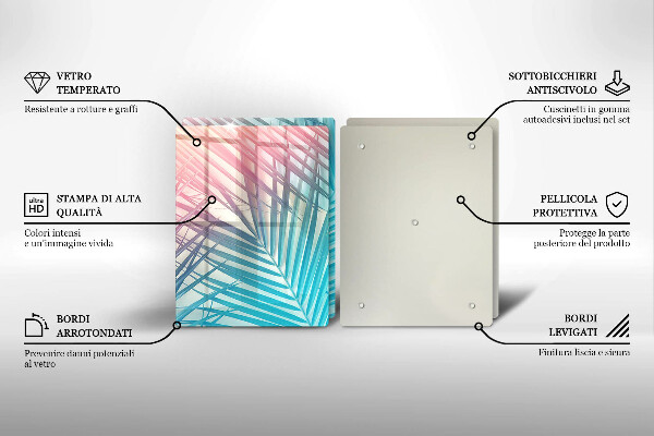 Zaščitna plošča za štedilnik Pastelni listi