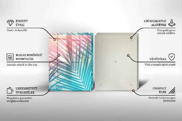 Zaščitna plošča za štedilnik Pastelni listi
