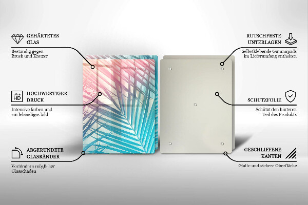 Zaščitna plošča za štedilnik Pastelni listi