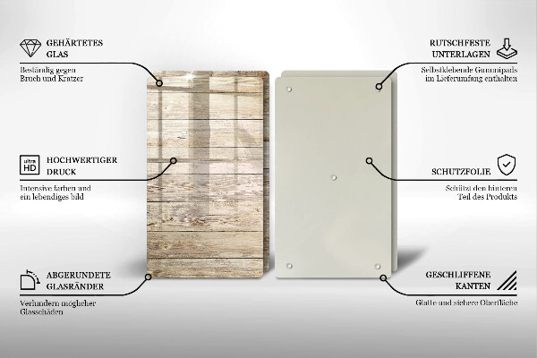 Zaščitna plošča za štedilnik Lesene deske