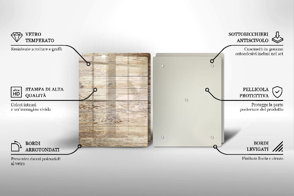 Zaščitna plošča za štedilnik Lesene deske