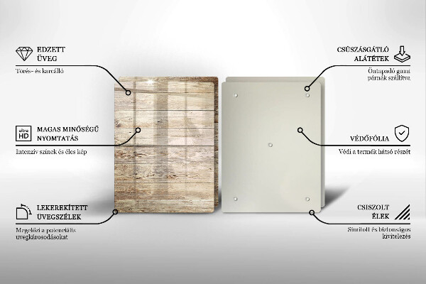 Zaščitna plošča za štedilnik Lesene deske