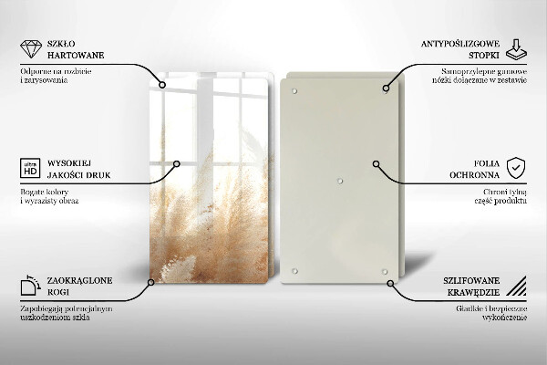 Zaščitna plošča za štedilnik Pampaška trava