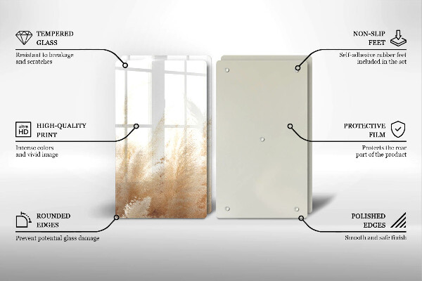 Zaščitna plošča za štedilnik Pampaška trava