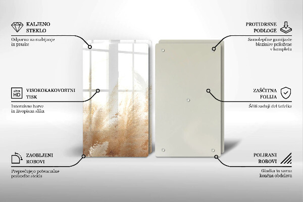 Zaščitna plošča za štedilnik Pampaška trava