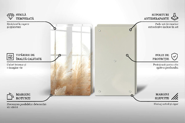 Zaščitna plošča za štedilnik Pampaška trava