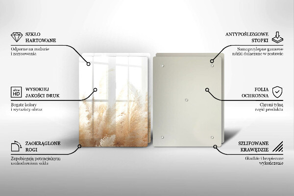 Zaščitna plošča za štedilnik Pampaška trava