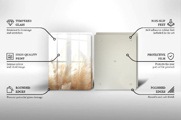 Zaščitna plošča za štedilnik Pampaška trava