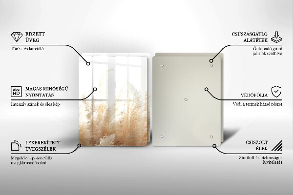 Zaščitna plošča za štedilnik Pampaška trava